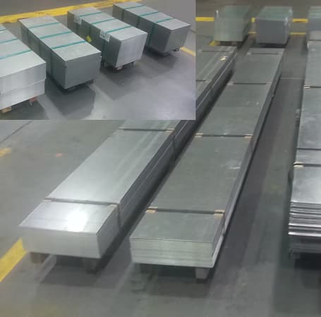 Galvanised steel sheet feedstock